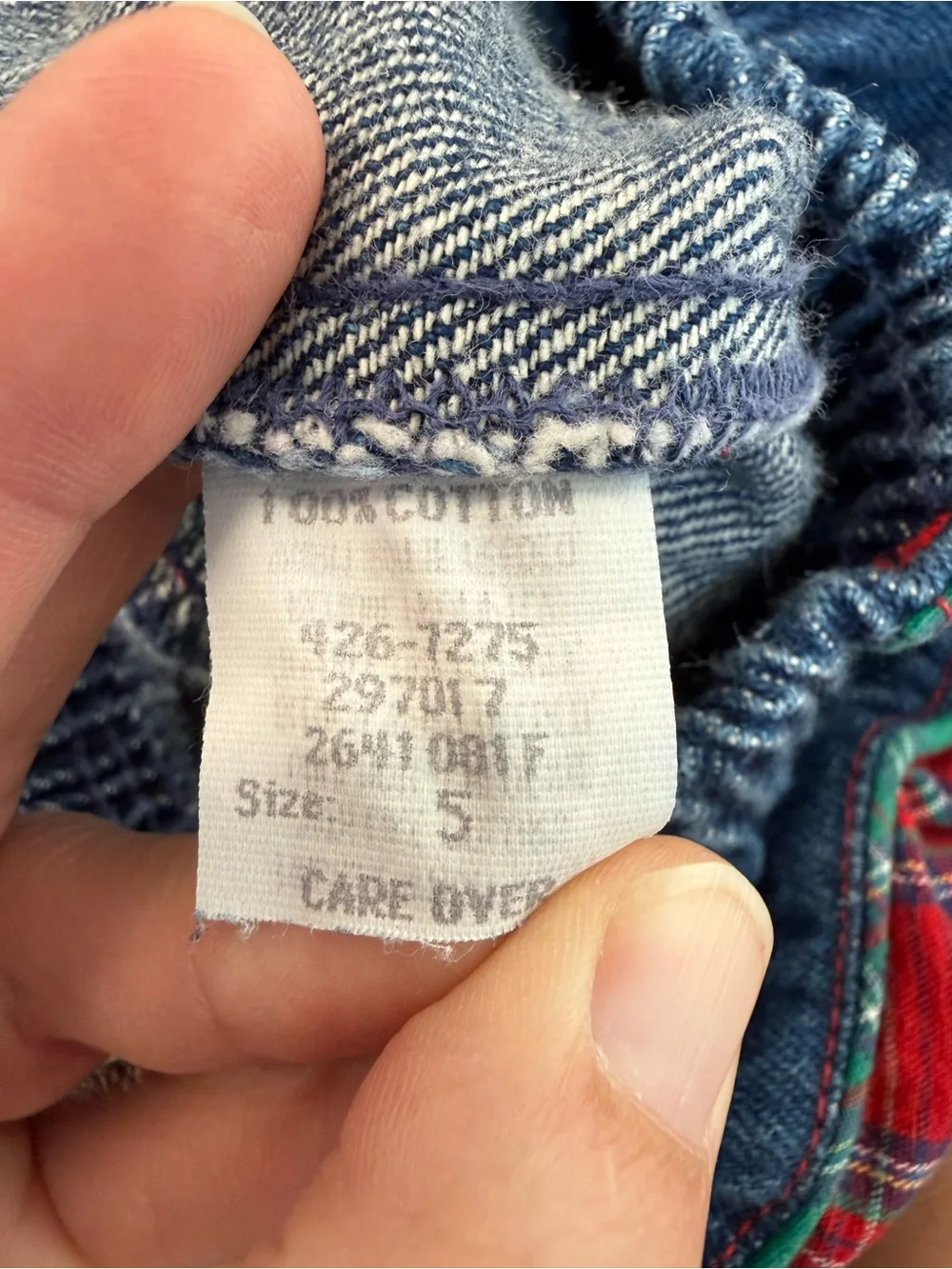 Vintage Oshkosh girls denim pull on jeans size 5